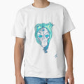 Blue Neon Wolf by Interiumart Unisex , , , Long Sleeve Tee