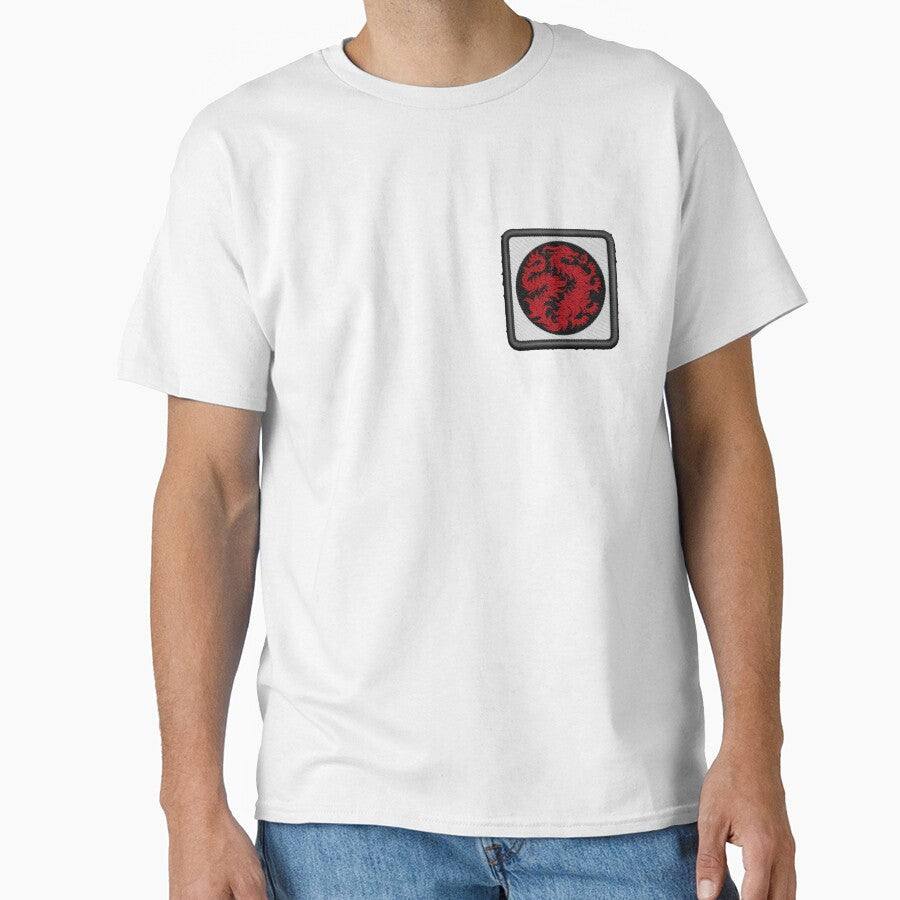 red dragon army flag - embroidery patch by hayrpictures Unisex , , , Long Sleeve Tee