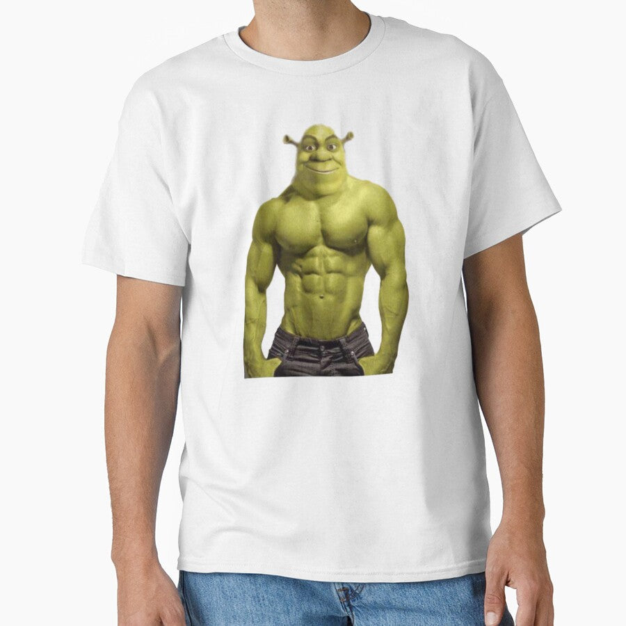buff shrek by HellbenderCo Unisex , , , Long Sleeve Tee