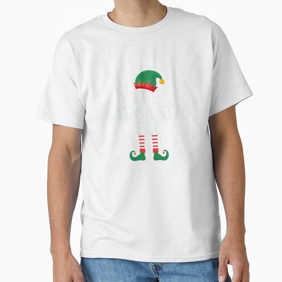 The Sarcastic Elf - Funny Christmas 2021 by thecooltable Unisex , , , Long Sleeve Tee