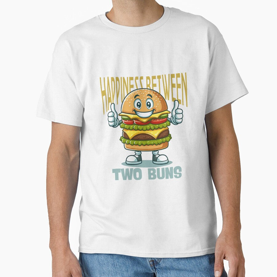 Happiness between two buns by Peerless-Prime Unisex , , , Long Sleeve Tee