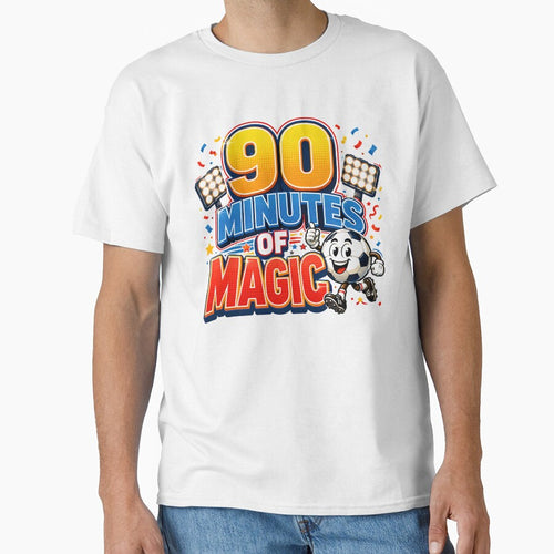 90 Minutes of Magic | Funny Football Cartoon Sticker | Soccer Fan Design by M.Store
