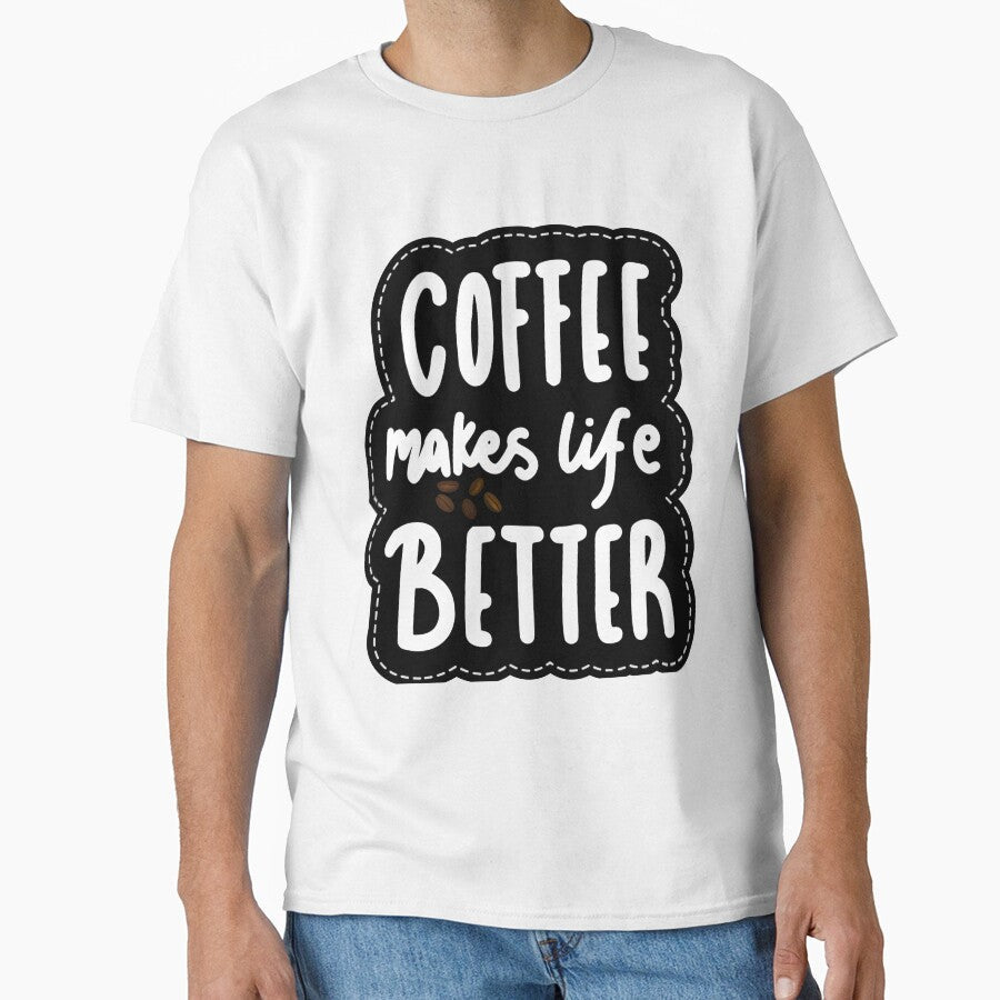 Coffee makes life better by ArnoldHegyi Unisex , , , Long Sleeve Tee