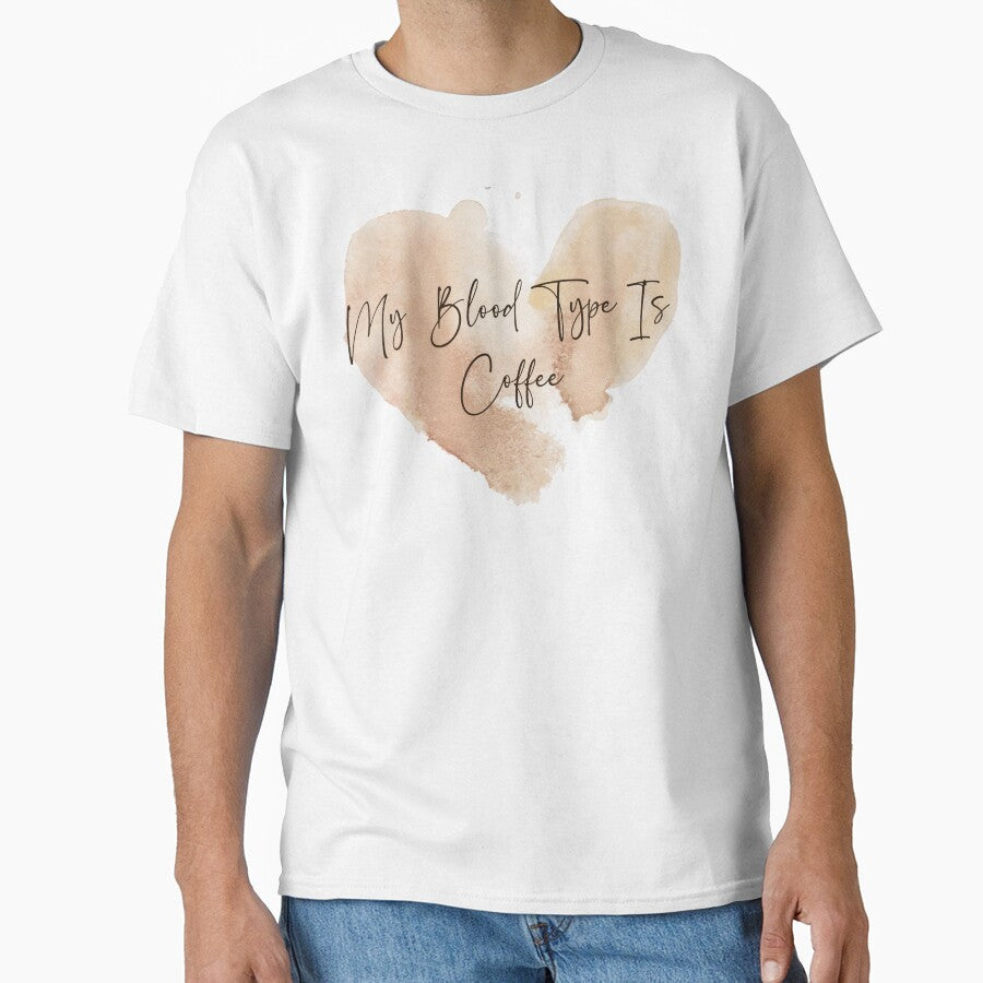 My blood type is coffee - coffee lover design by Dominika Bednarska Unisex , , , Long Sleeve Tee