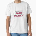 Radicalized By Basic Decency - Pink Text by Inspirationmotivation Unisex , , , Long Sleeve Tee