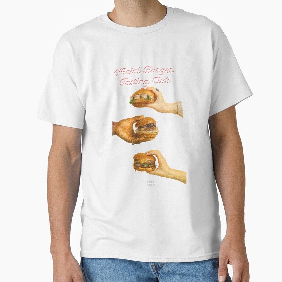 Official Burger Tasting Club – Funny Foodie Friends Design for Burger Lovers by smolburndesign