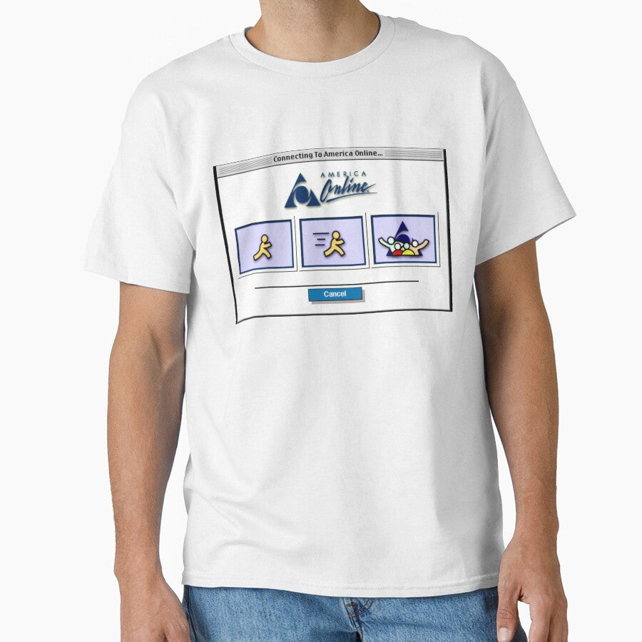 Connecting to AOL by E6Designs Unisex , , , Long Sleeve Tee