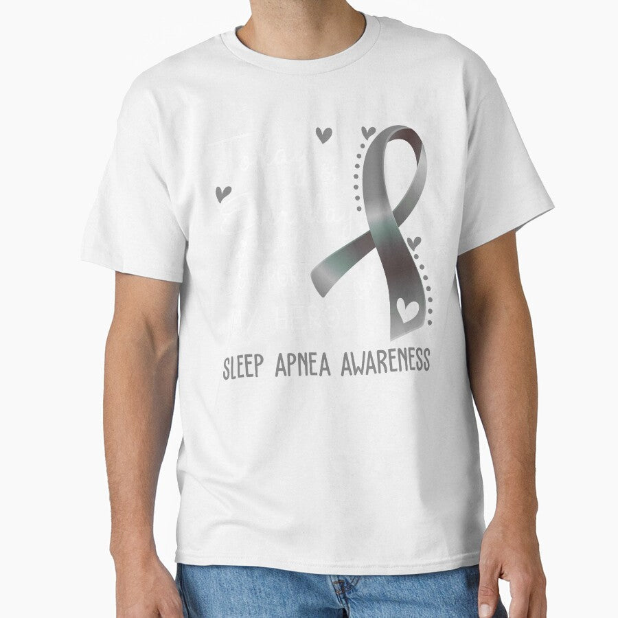 Today And Everyday I Support My Hero Sleep Apnea Awareness Warrior Gifts by hvoid41 Unisex , , , Long Sleeve Tee