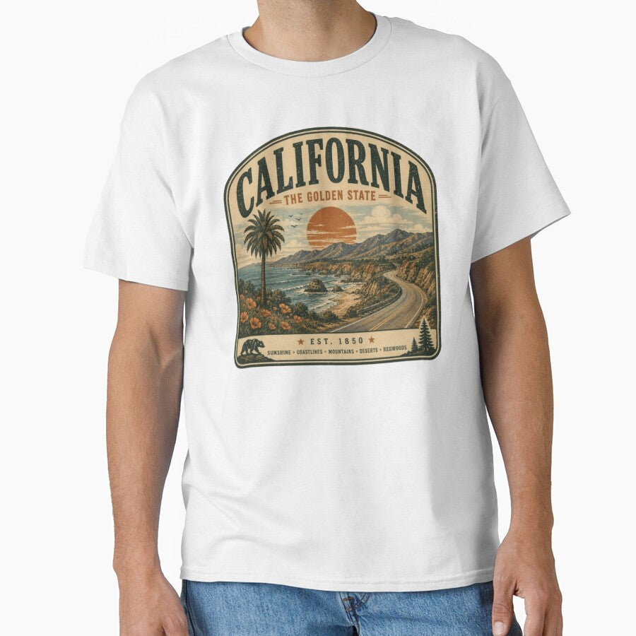 Vintage California Shirt/Sweathshirt/Long Sleeve/Sticker by projectbadass Unisex , , , Long Sleeve Tee