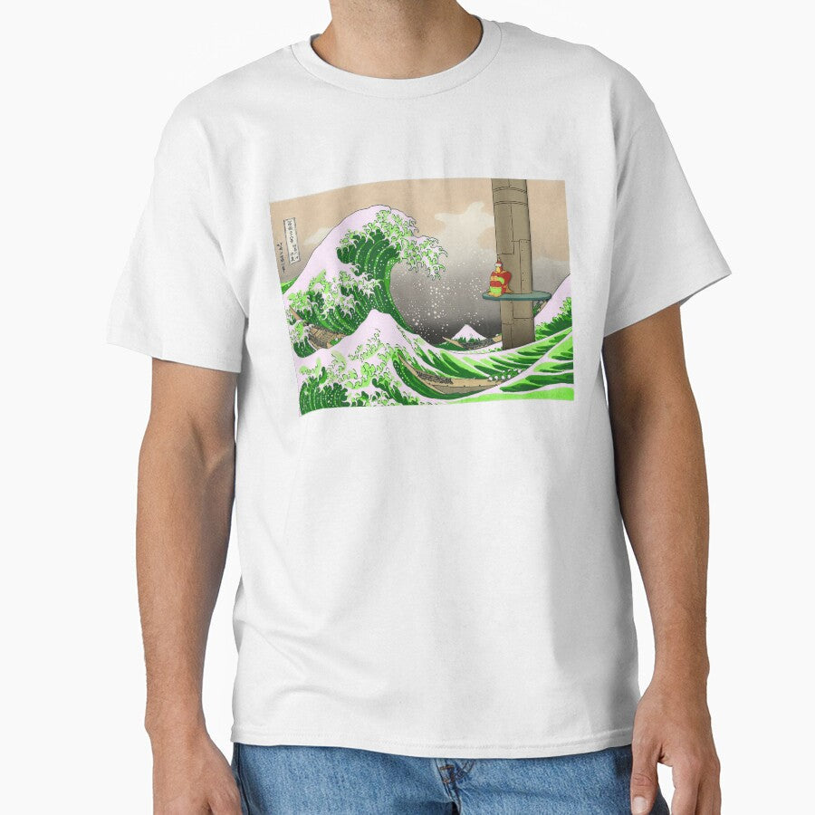 Great Wave of Real Acid by fineartsimpsons Unisex , , , Long Sleeve Tee