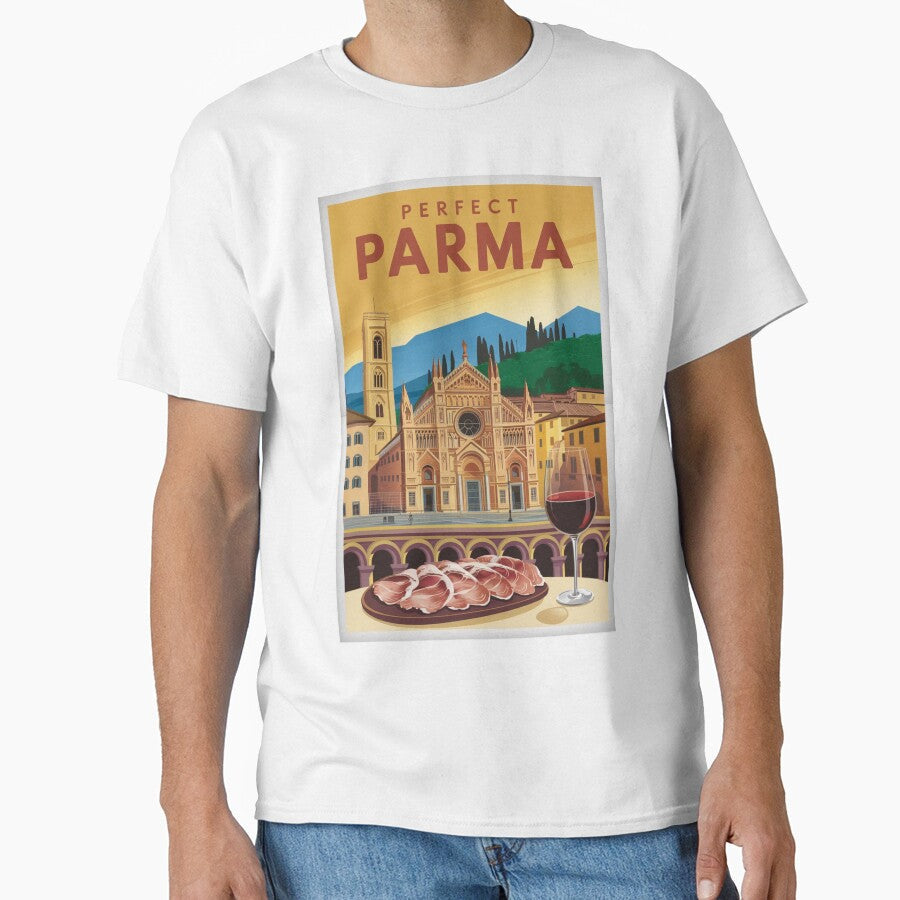 Parma Vintage Travel Poster by TravelerRat Unisex , , , Long Sleeve Tee
