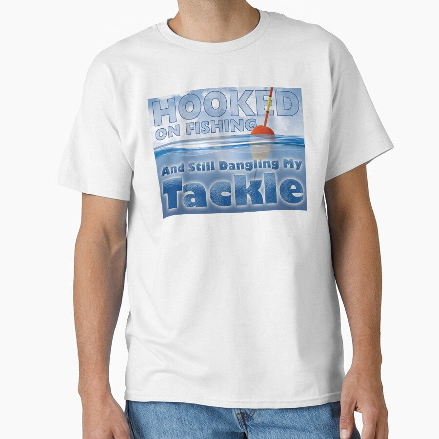 Hooked on Fishing and still dangling my tackle by Fairyjam Unisex , , , Long Sleeve Tee
