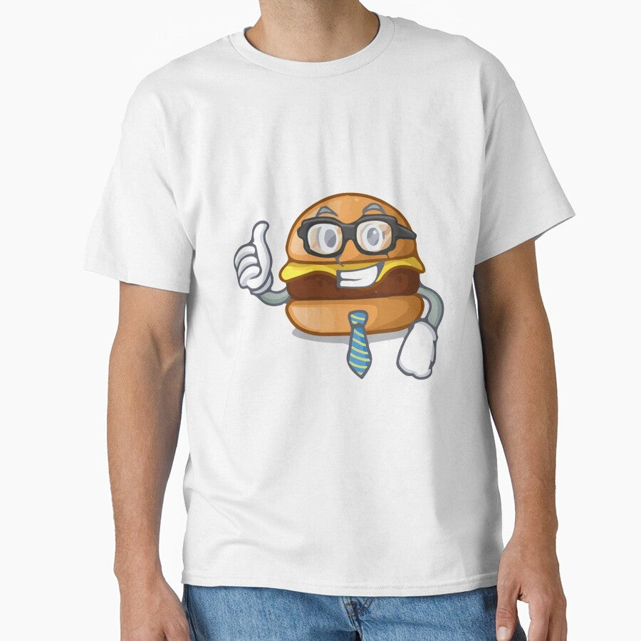 Businessman cheese tasty burger by SpillTheHot Unisex , , , Long Sleeve Tee