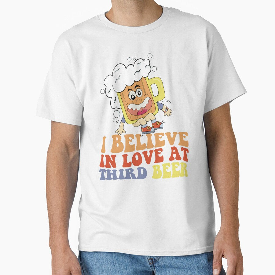 i belive in love at third beer by ImaginarStore Unisex , , , Long Sleeve Tee
