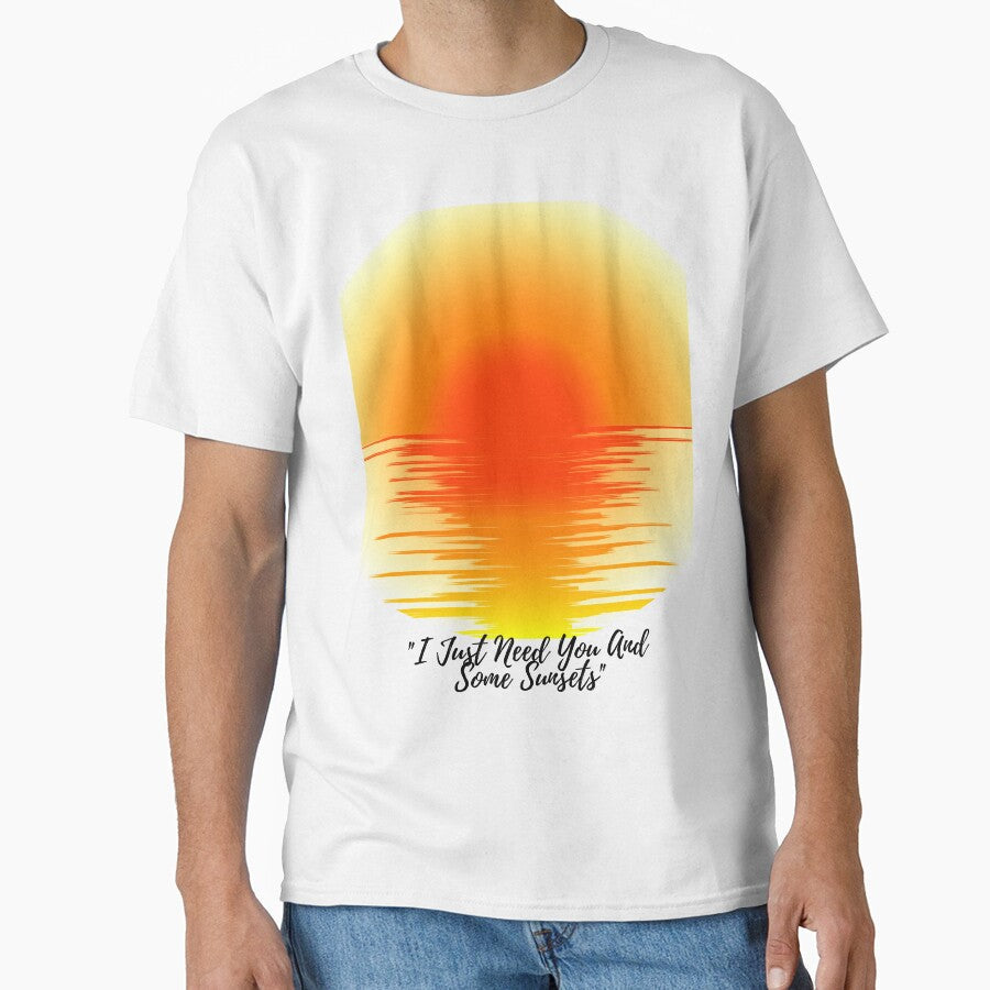 "I Just Need You And Some Sunsets" by LondonHouse Unisex , , , Long Sleeve Tee
