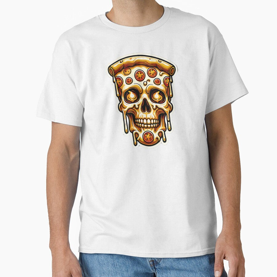 Pizza Skull by JohnnyP-Store Unisex , , , Long Sleeve Tee