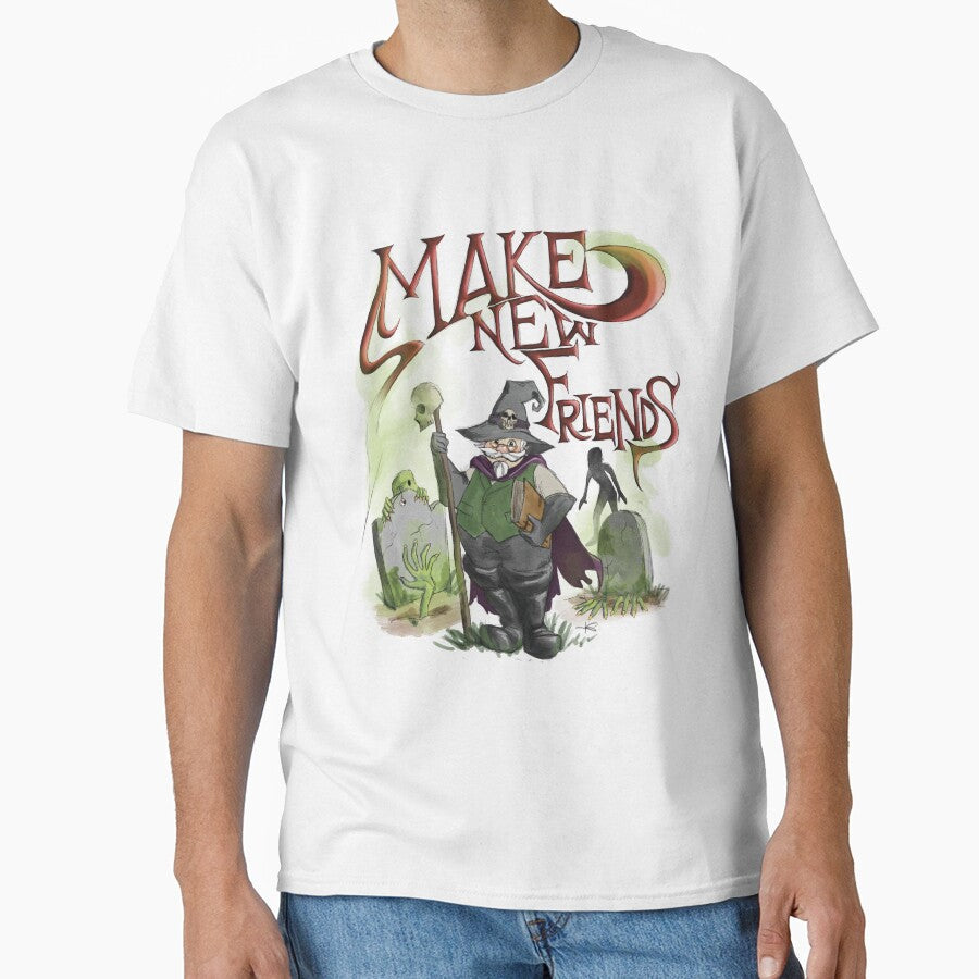 Make New Friends by LochSquatch Creations Unisex , , , Long Sleeve Tee