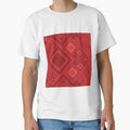 Seamless tribal pattern with cherry background. Features tribal geometric patterns by zephstudoartist