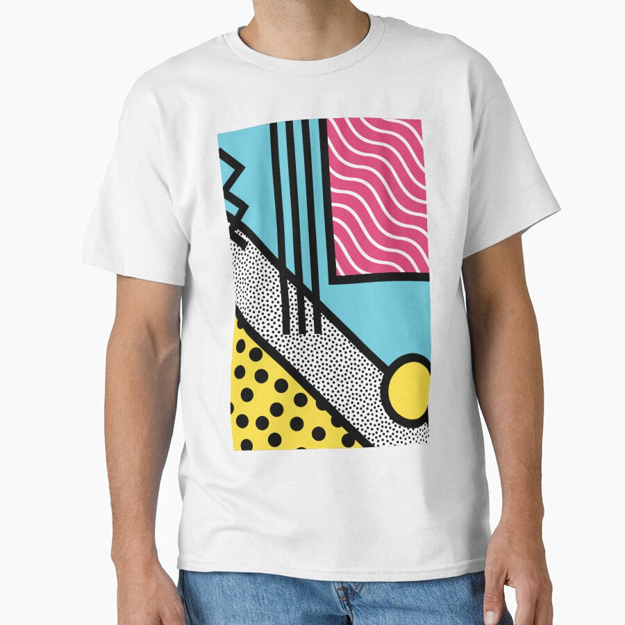 Abstract 80s memphis pop art style graphics by UDDesign Unisex , , , Long Sleeve Tee