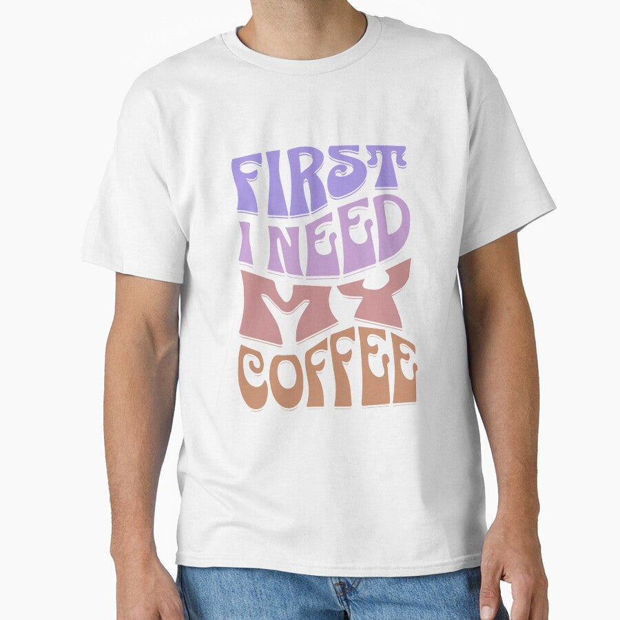 First I Need My Coffee by Ricardo Landeros Unisex , , , Long Sleeve Tee