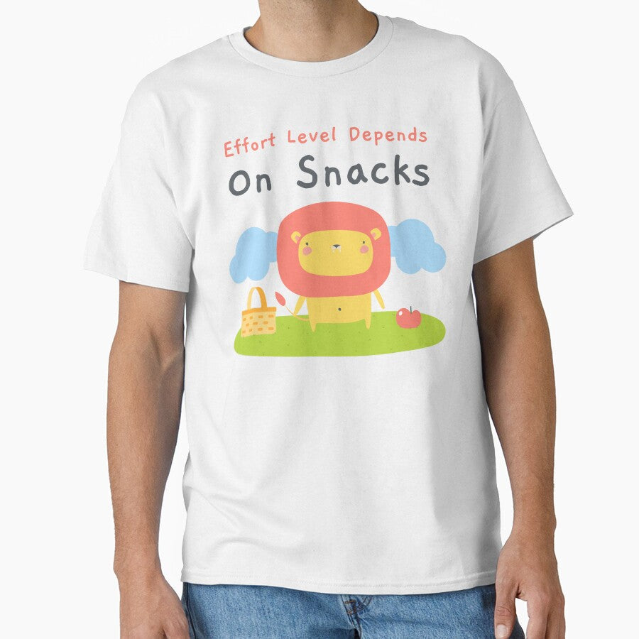 Effort Level Depends On Snacks by RandisTees Unisex , , , Long Sleeve Tee