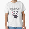 Wine Tasting Panda by LemuellTrends Unisex , , , Long Sleeve Tee