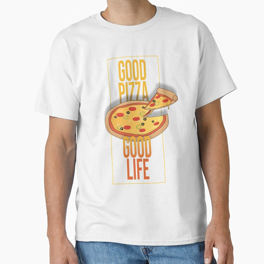 Good Pizza Good Life by Balkanfood Unisex , , , Long Sleeve Tee