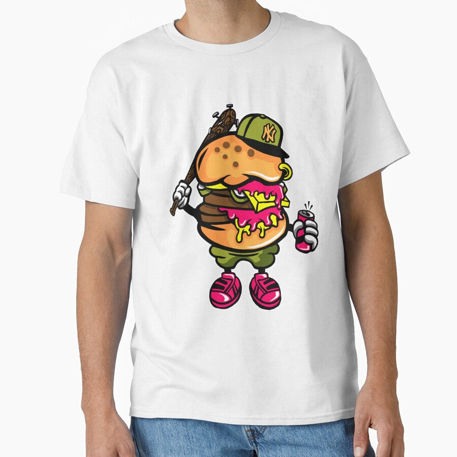 Burger by cartoonbug Unisex , , , Long Sleeve Tee