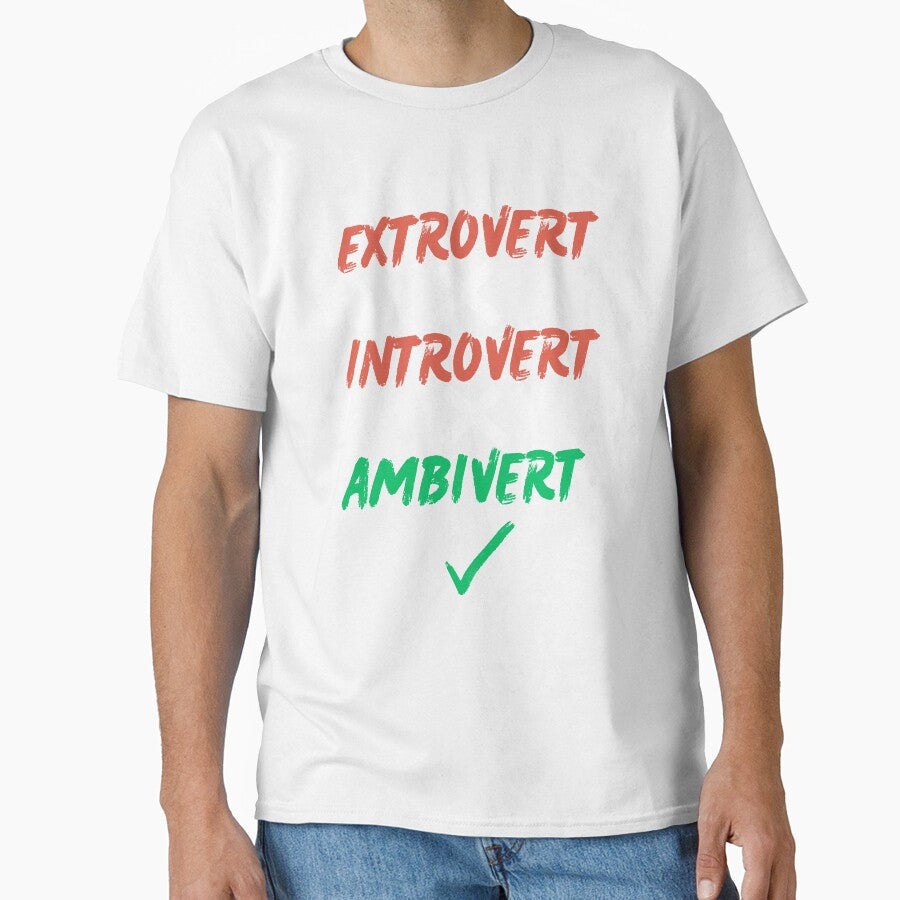Extrovert, Introvert, Ambivert by 2Cheesy4U Unisex , , , Long Sleeve Tee