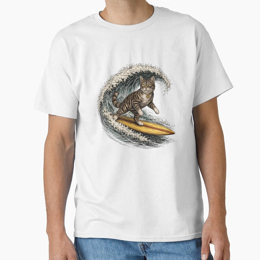 Vintage Surfing Cat by SOUFIANE1991