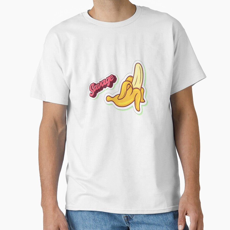 Savage Banana 3d Art Stylish by Art Wear Nation Unisex , , , Long Sleeve Tee