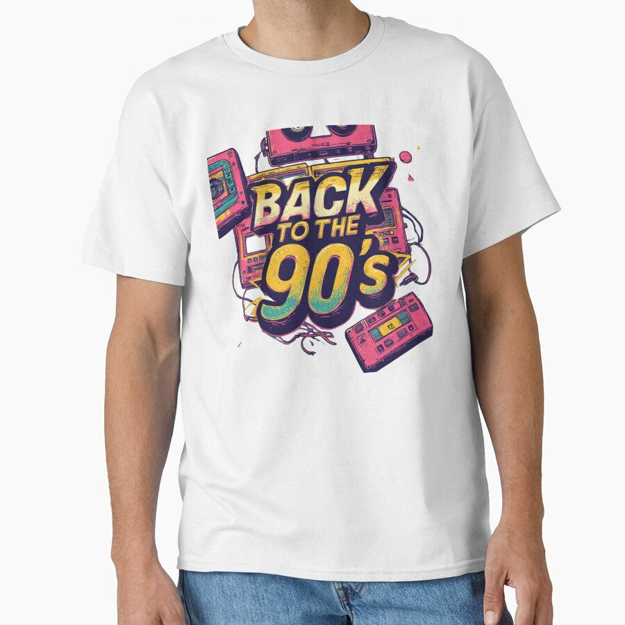 Back to the 90s Retro Cassette by sanorastyle Unisex , , , Long Sleeve Tee