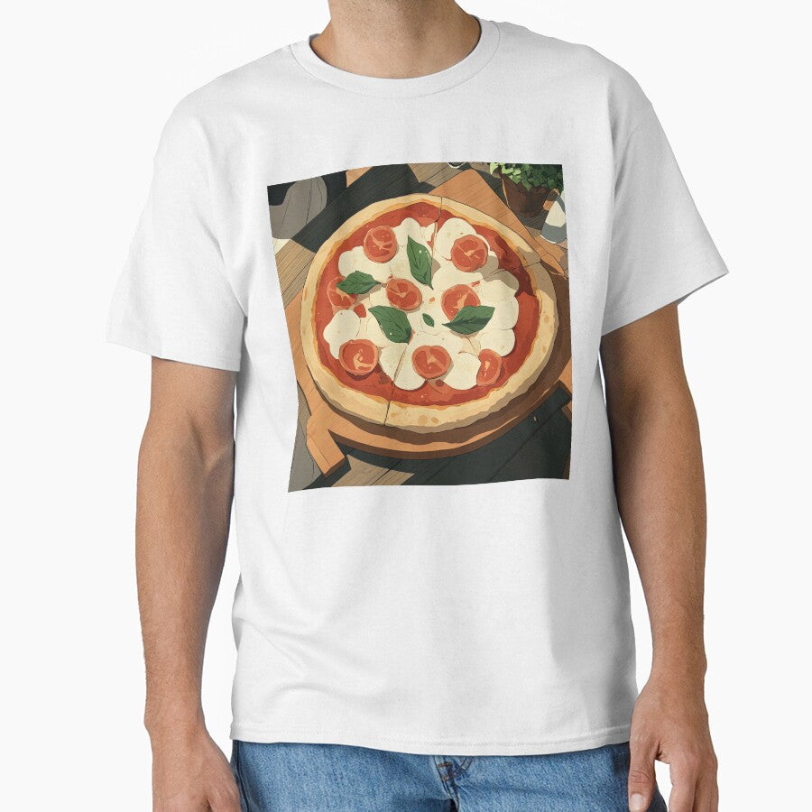 Pizza | Anime style by ComicsFactory Unisex , , , Long Sleeve Tee