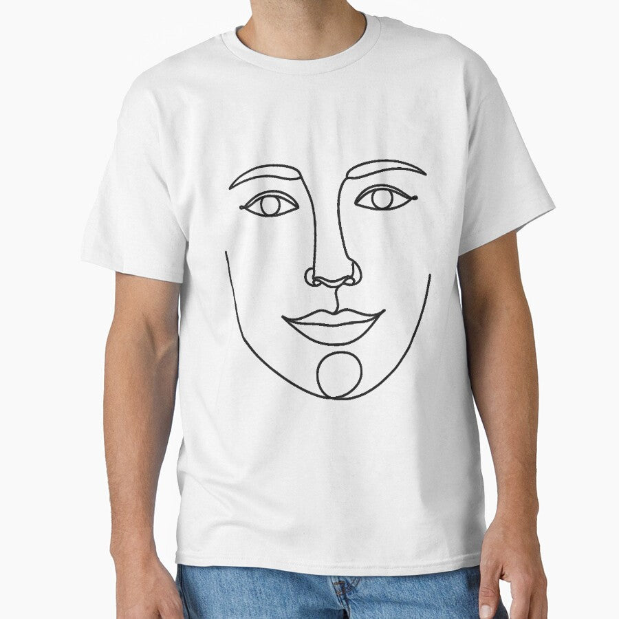 Line Face Minimalist Portrait by Krfto