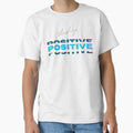 Thinking Positive Printed Graphic by KARSCORP Unisex , , , Long Sleeve Tee