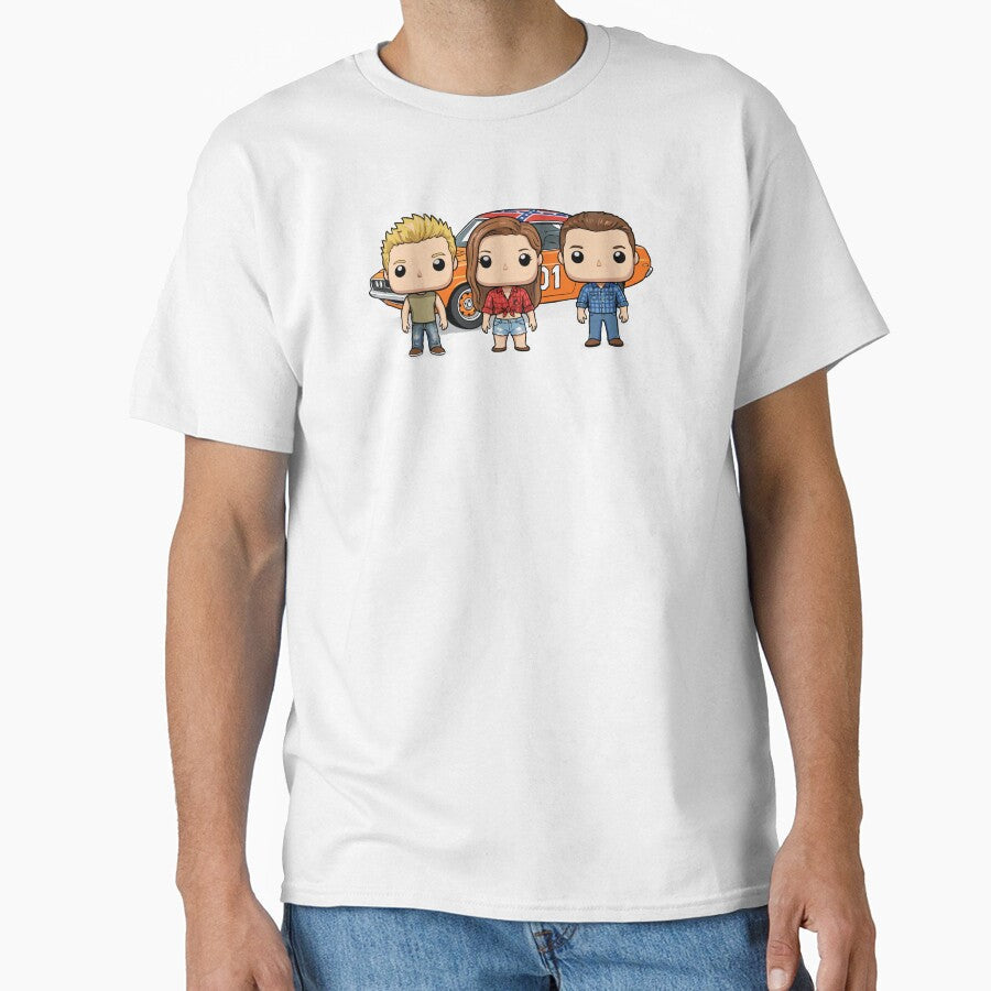 Dukes of Hazzard funko pop vinyl style by hitNmiss Unisex , , , Long Sleeve Tee