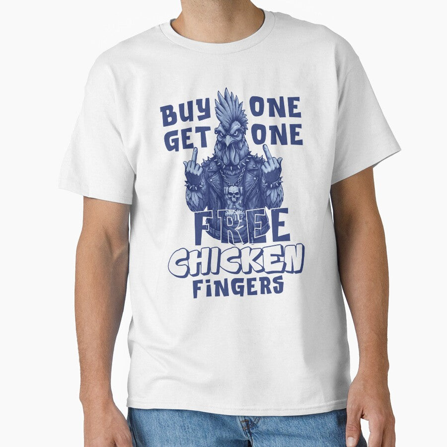 Chicken Fingers - Sarcastic Humor by Chaotic Joy Unisex , , , Long Sleeve Tee