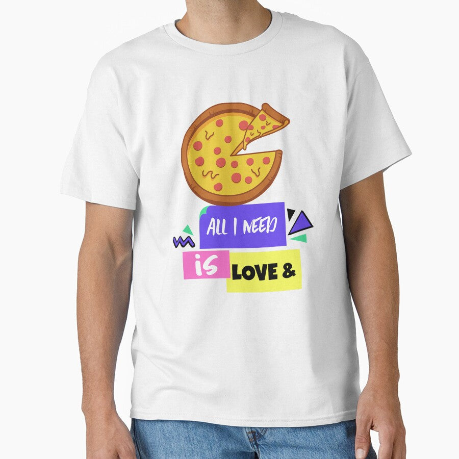 All I need is love and pizza by teeters-ind Unisex , , , Long Sleeve Tee