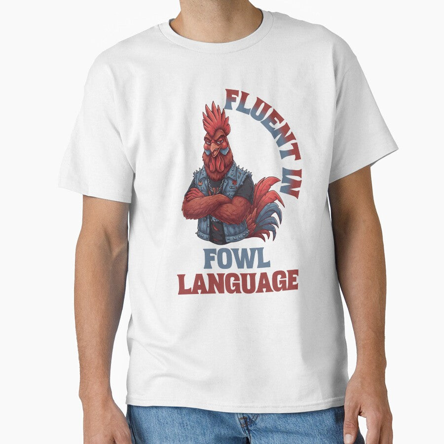 Fluent In Fowl Language - Sarcastic Humor by Chaotic Joy Unisex , , , Long Sleeve Tee