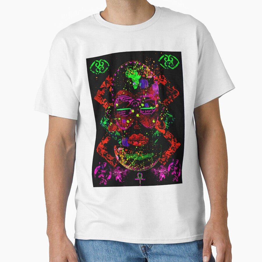 Zulu Woman Warrior Blacklight Glow in the dark Pattern by CodyNorris