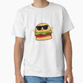 Been There Bun That Funny Burger Puns (Dark BG) by punnybone Unisex , , , Long Sleeve Tee