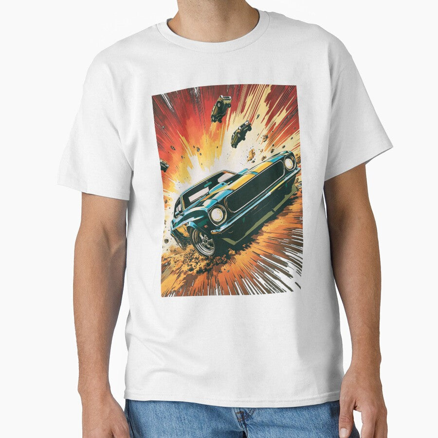 Cars moving at high speeds by Inklivion Unisex , , , Long Sleeve Tee