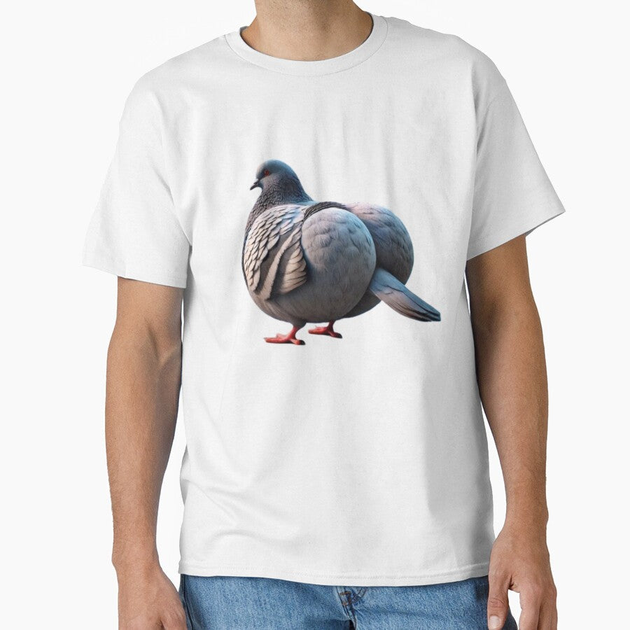 Big booty pigeon by AuraCraftStudio Unisex , , , Long Sleeve Tee