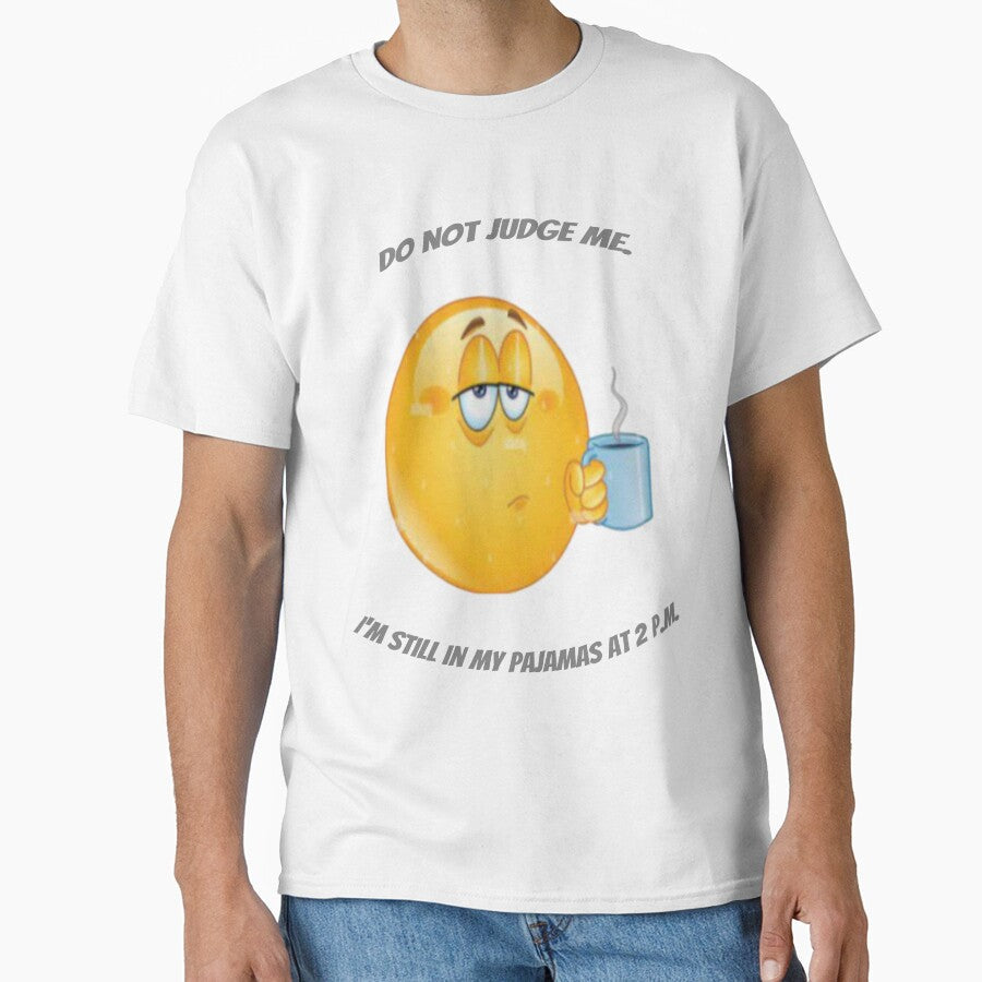 I didn't play in step. I'm still in my pajamas at 2 p.m. by Collection de trésors Unisex , , , Long Sleeve Tee