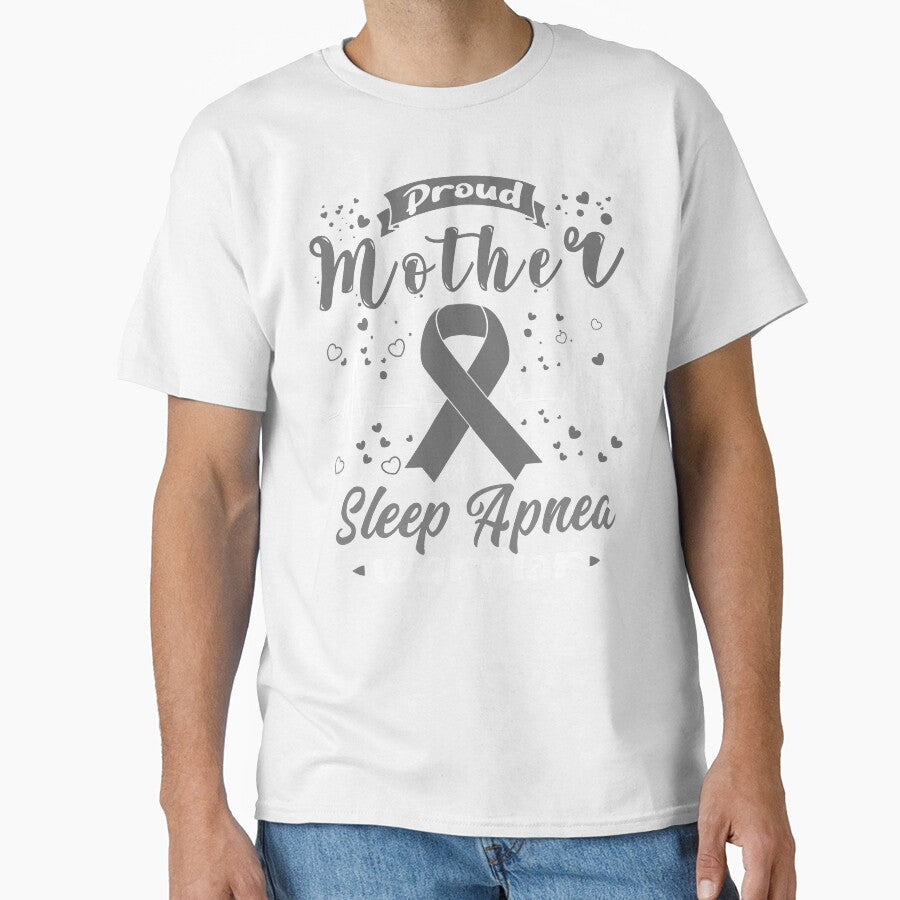 Proud Mother Of A SLEEP APNEA Warrior by Grooffos Unisex , , , Long Sleeve Tee
