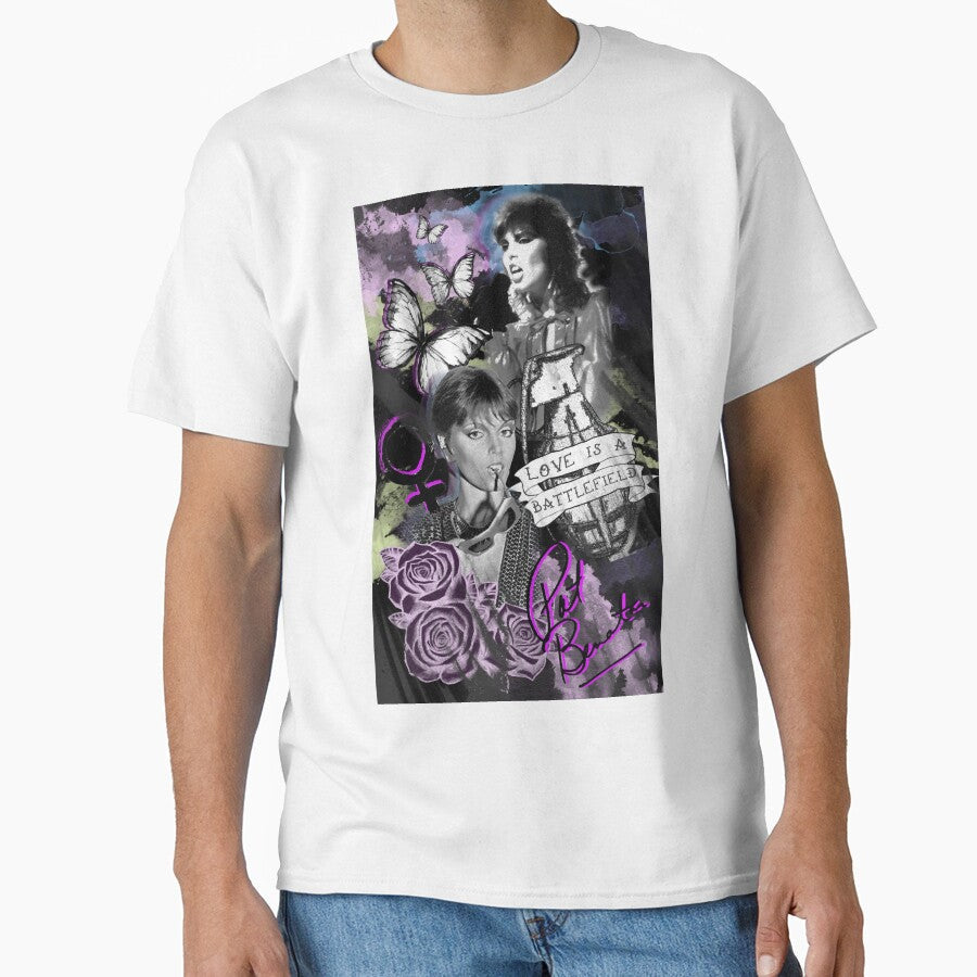 Love is a Battlefield; Women of rock r tribute by TigerToes Unisex , , , Long Sleeve Tee