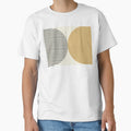 Half Circle Stripes - Gold Black by moonlightprint