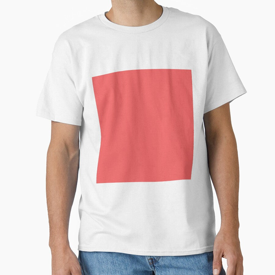 Plain Solid Color Red Pastel Red (M80 Y60) by mimihuang creations Unisex , , , Long Sleeve Tee