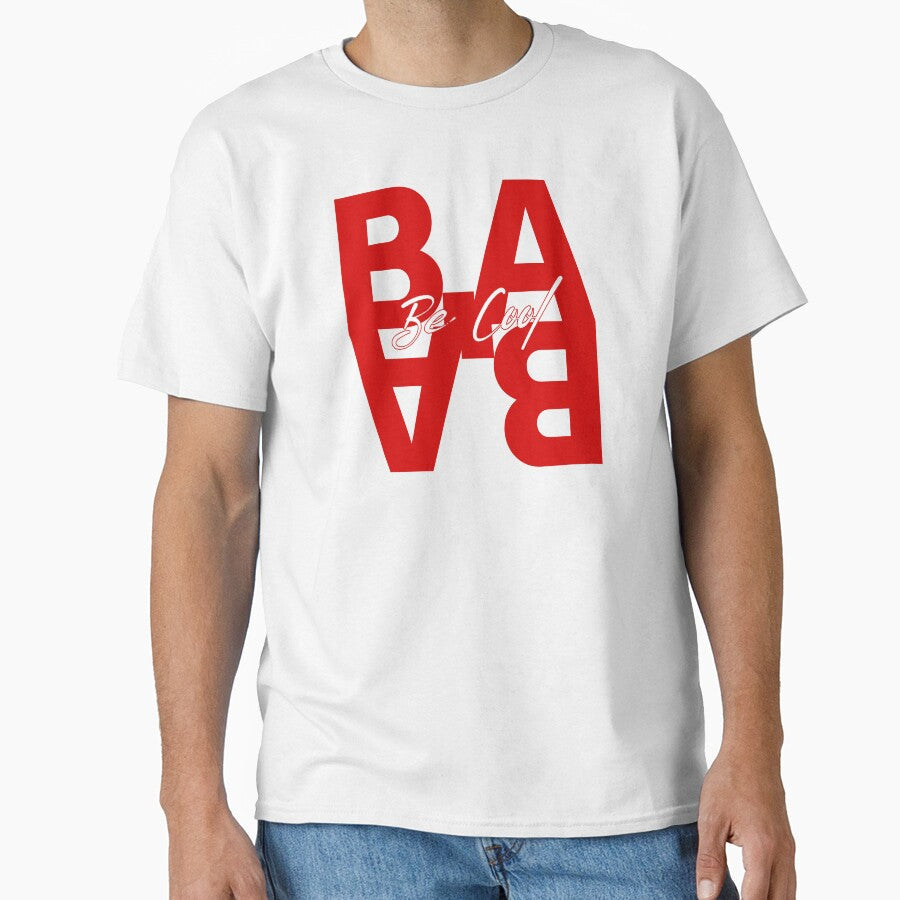 B.A “Be Cool” Bold Typography by B.A Design Unisex , , , Long Sleeve Tee