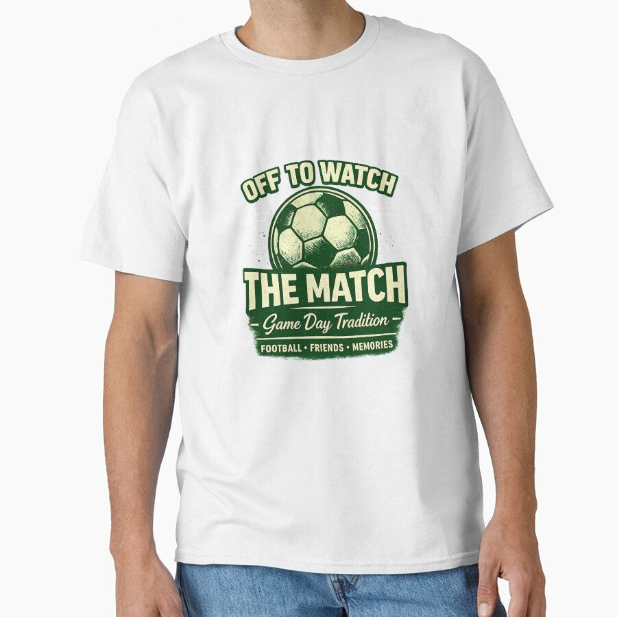 OFF TO WATCH THE MATCH GREEN by OROSTATE Unisex , , , Long Sleeve Tee
